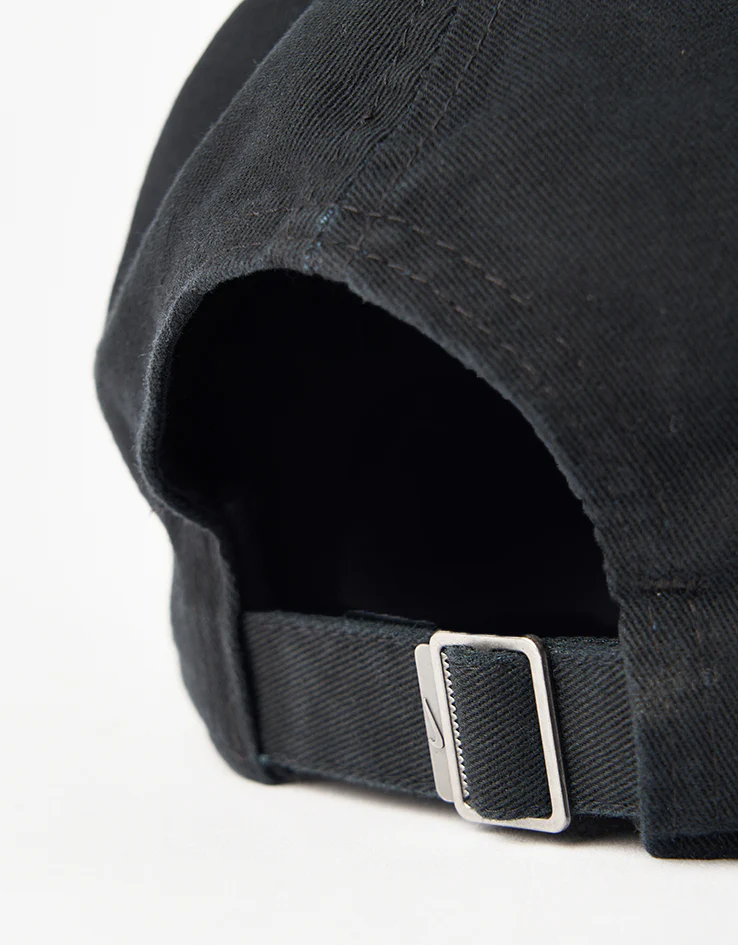 Nike Club Unstructured Futura Wash Cap - Black/White - Image 2