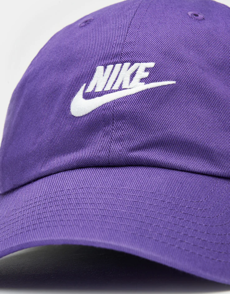 Nike Club Unstructured Futura Wash Cap - Wild Grape/White - Image 2