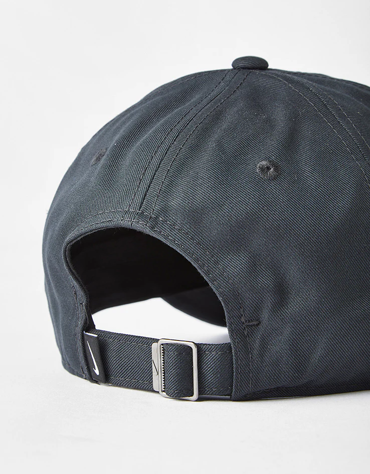 Nike Club Unstructured Swoosh Cap - Black/Black - Image 4