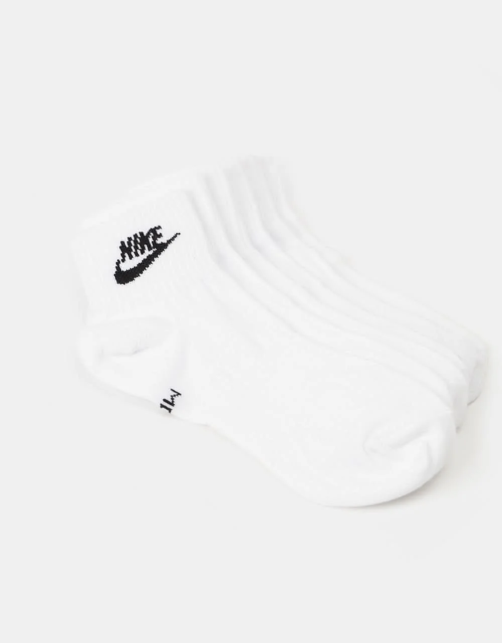 Nike Everyday Essential Ankle Socks 3 Pack - White/Black - Image 4