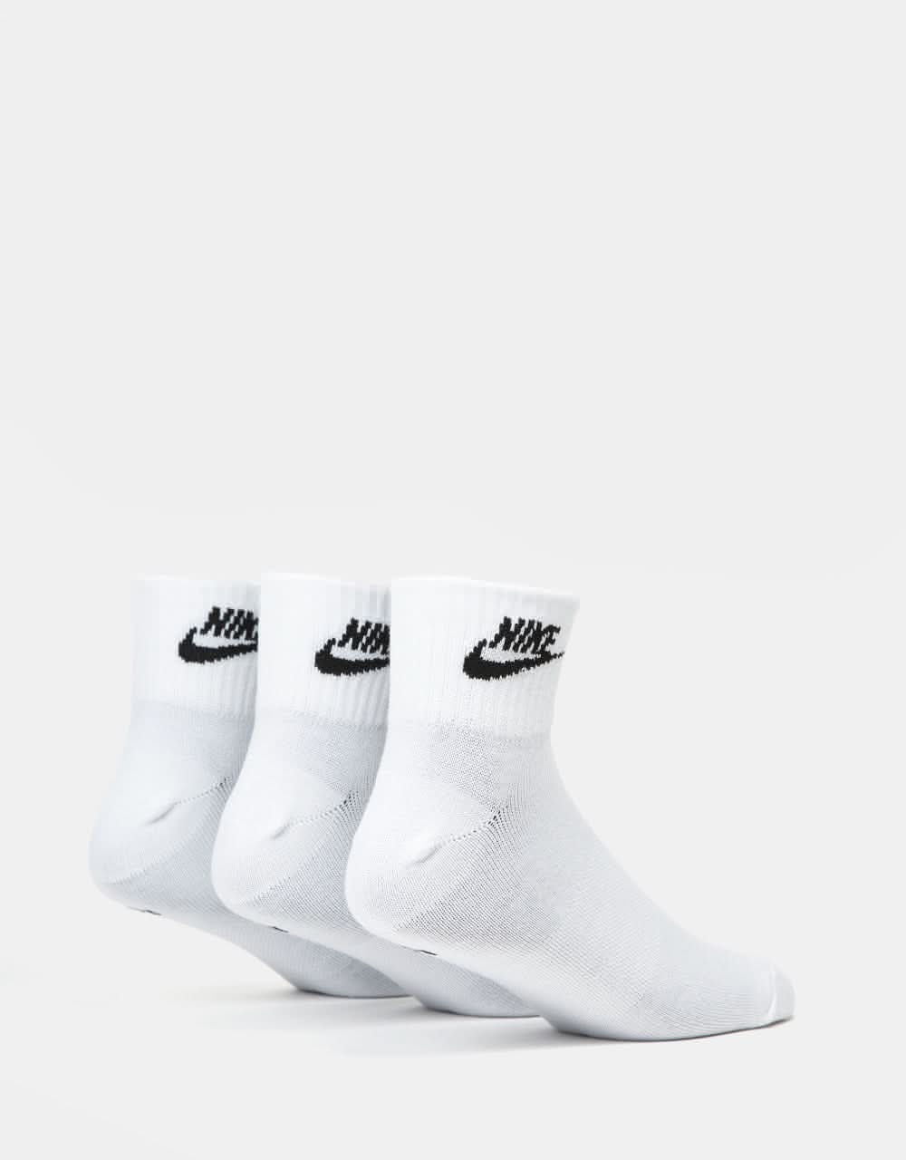 Nike Everyday Essential Ankle Socks - White/Black - Image 3
