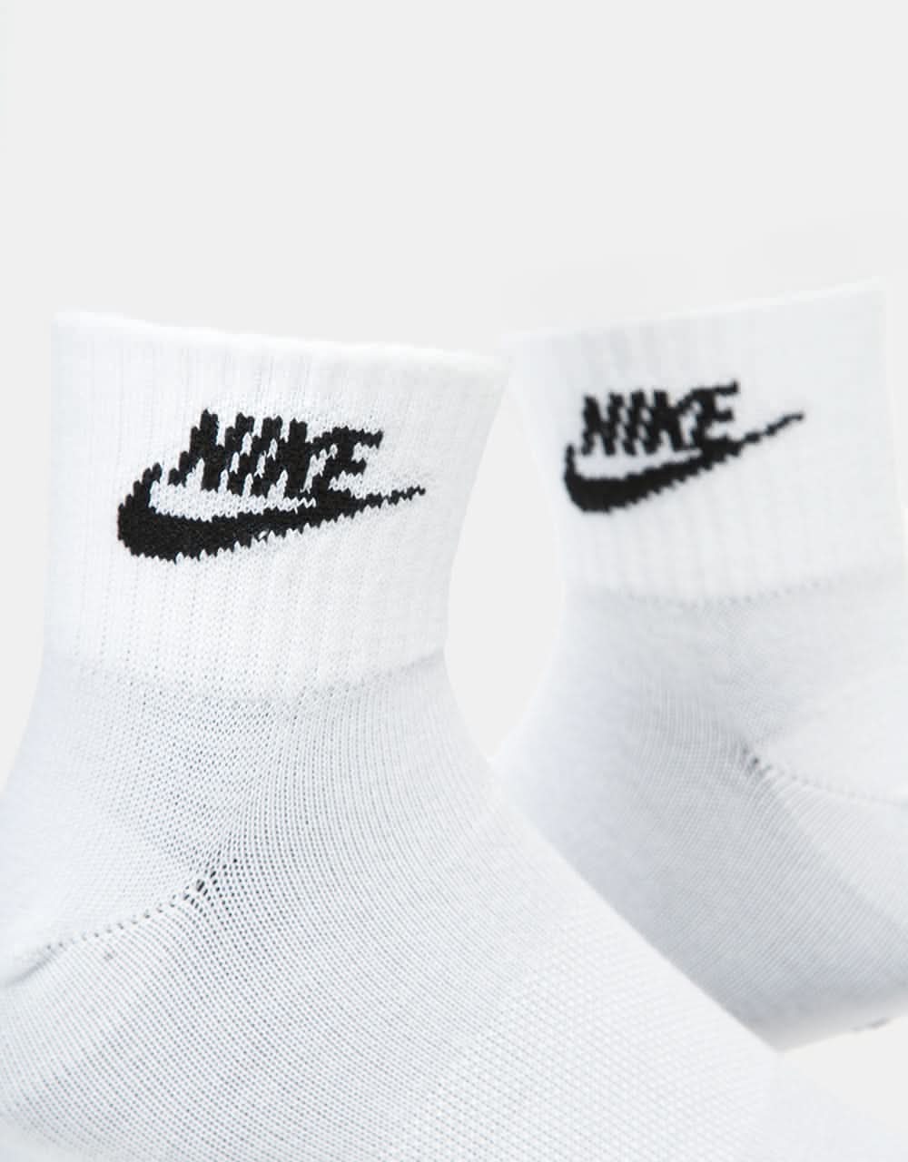 Nike Everyday Essential Ankle Socks - White/Black - Image 4