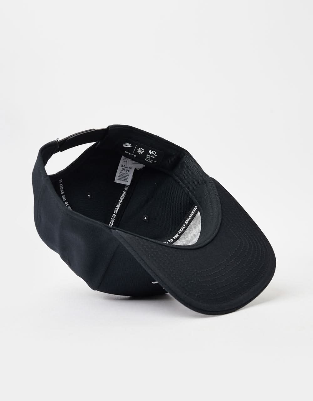 Nike Futura Dri-FIT Pro Structured Snapback Cap - Black/Black/Black/White - Image 4