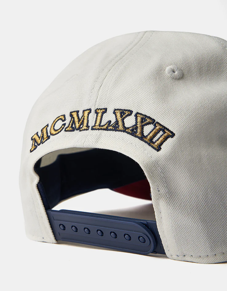 Nike Rise A-Frame Snapback Cap - Sail/Midnight Navy/Team Crimson - Image 5