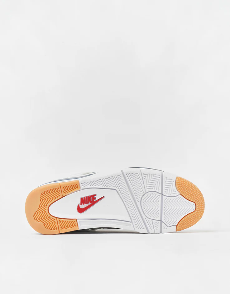 Nike SB Air Jordan 4 Retro SP Skate Shoes - Summit White/White-Navy-Neutral Grey - Image 7