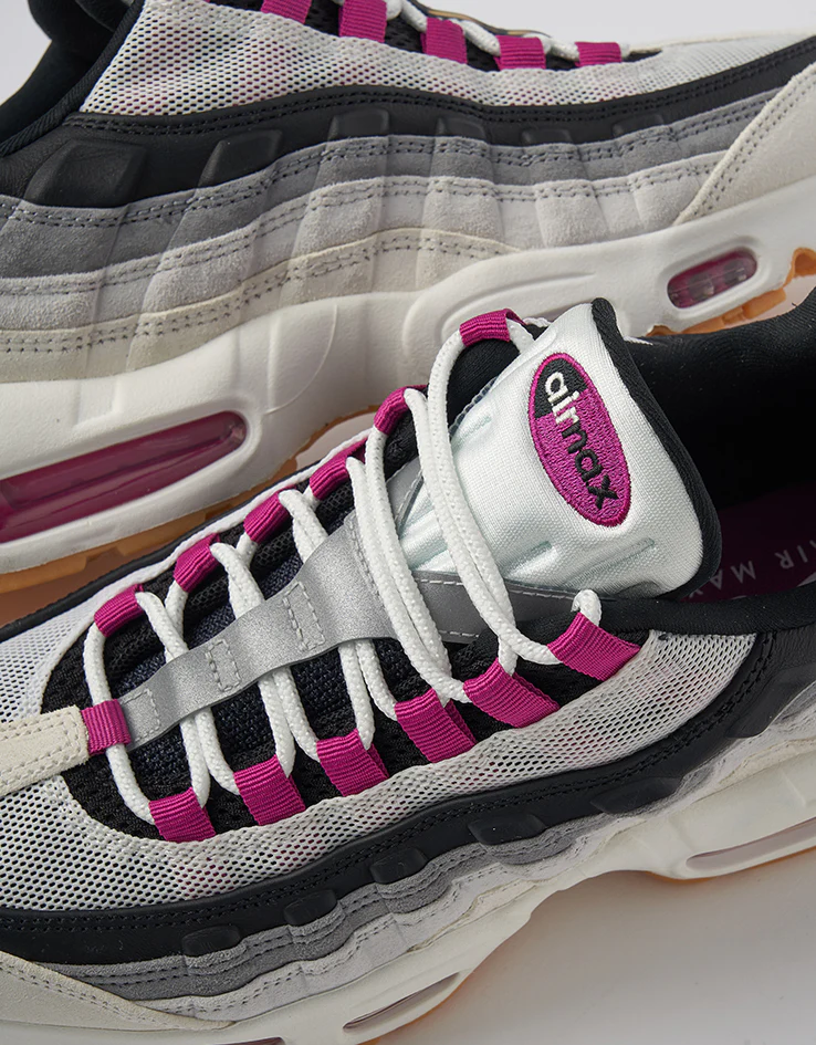Nike SB Air Max 95 Skate Shoes - Summit White/Cactus Flower-Photon Dust - Image 6