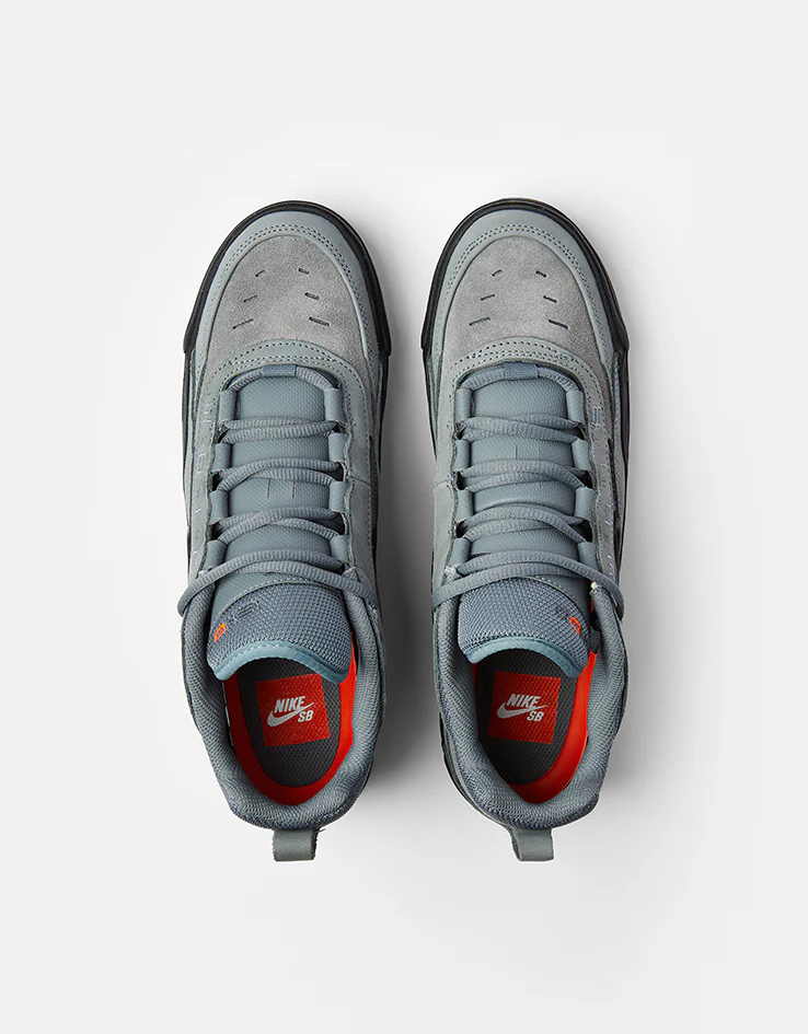 Nike SB Air Max Ishod ISO Skate Shoes - Cool Grey/Black-Cool Grey-Dark Grey - Image 3