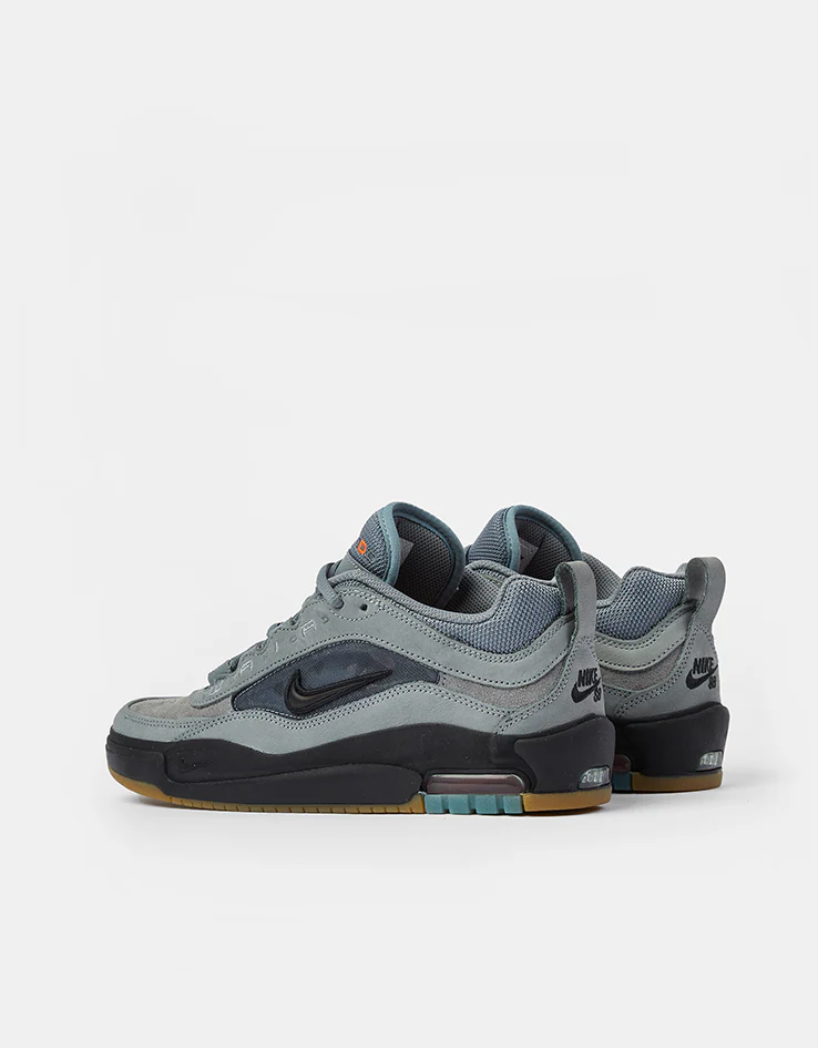 Nike SB Air Max Ishod ISO Skate Shoes - Cool Grey/Black-Cool Grey-Dark Grey - Image 5