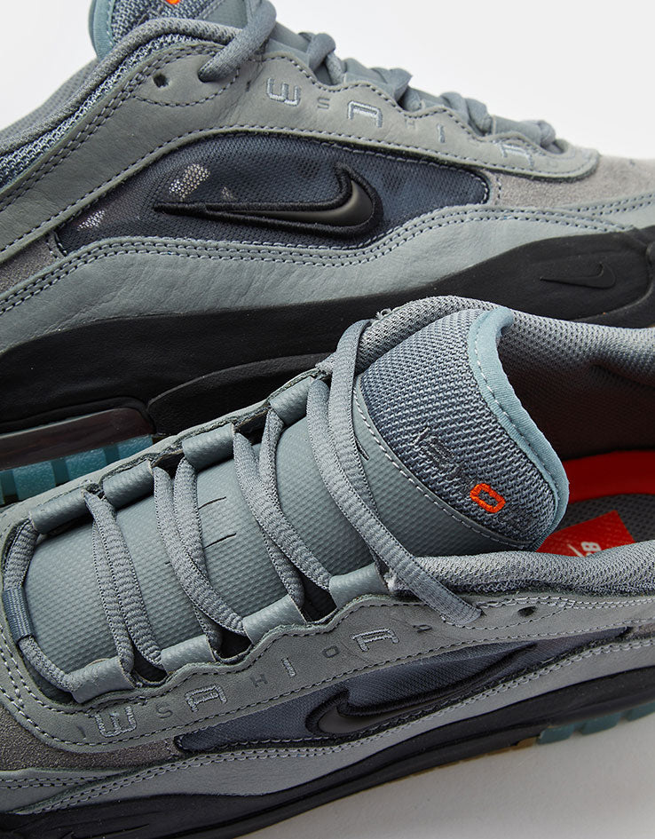 Nike SB Air Max Ishod ISO Skate Shoes - Cool Grey/Black-Cool Grey-Dark Grey - Image 6