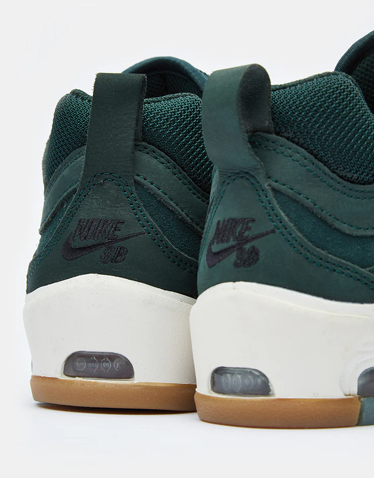 Nike SB Air Max Ishod ISO Skate Shoes - Deep Fir/Black-Fir-Sail - Image 6