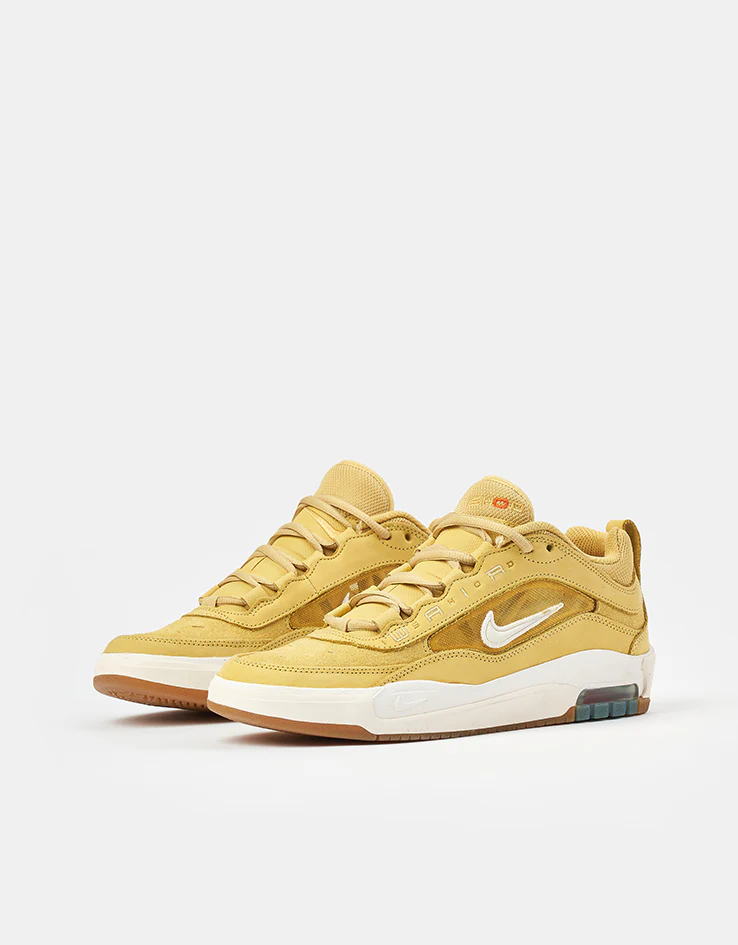 Nike SB Air Max Ishod ISO Skate Shoes - Saturn Gold/Sail-Saturn Gold-Solar - Image 3
