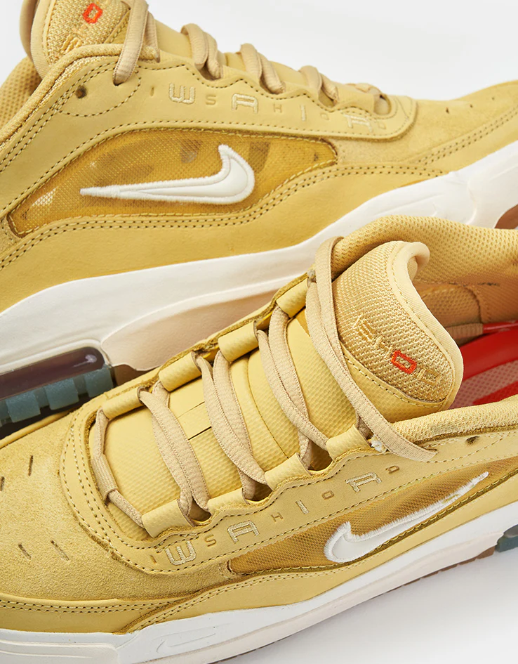 Nike SB Air Max Ishod ISO Skate Shoes - Saturn Gold/Sail-Saturn Gold-Solar - Image 5