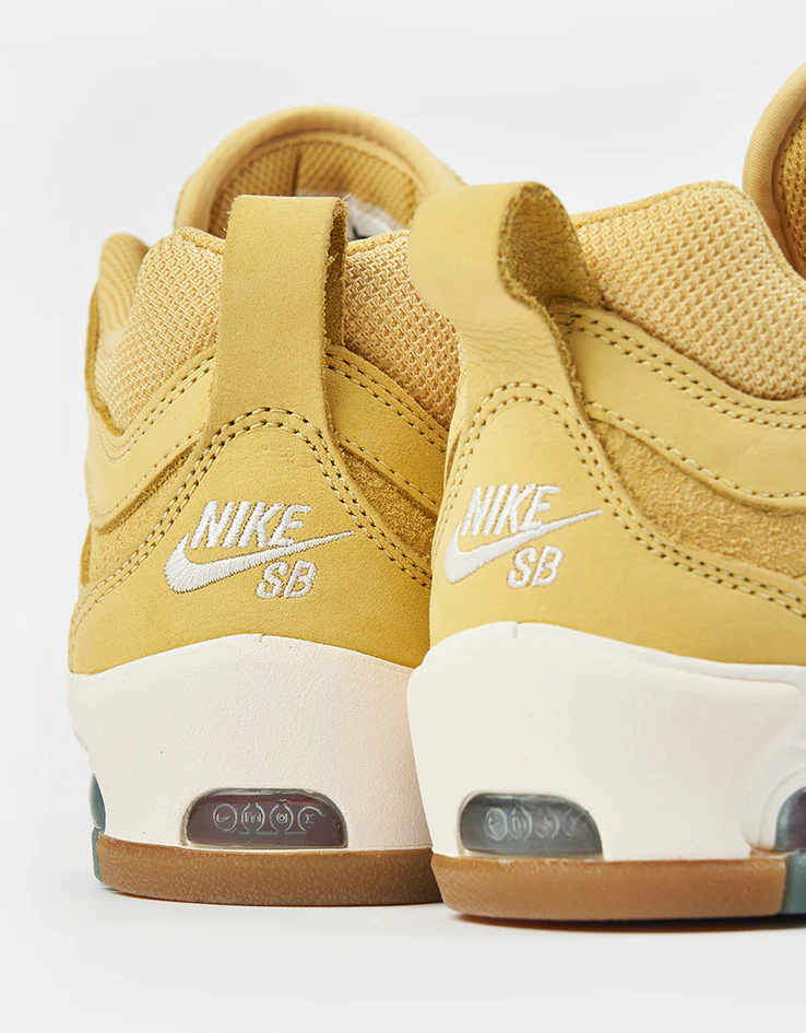 Nike SB Air Max Ishod ISO Skate Shoes - Saturn Gold/Sail-Saturn Gold-Solar - Image 7
