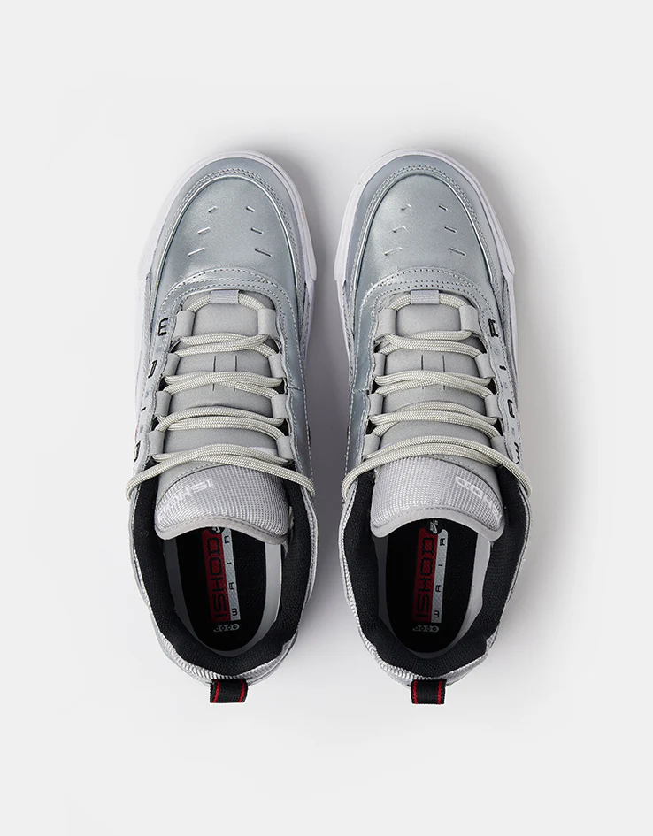 Nike SB Air Max Ishod Premium Skate Shoes - Metallic Silver/Varsity Red - Image 2