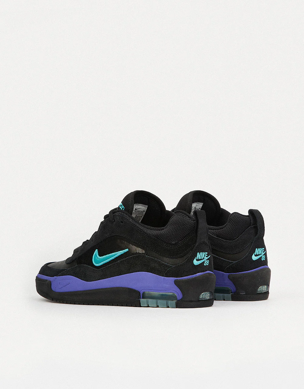 Nike SB Air Max Ishod Skate Shoes - Black/Dusty Cactus-Black-Persian Violet - Image 6