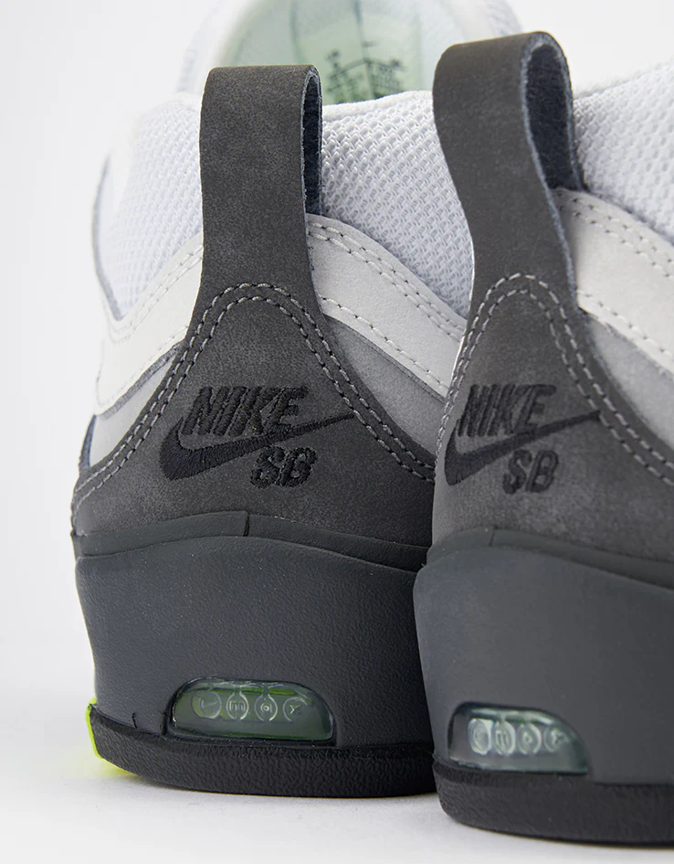 Nike SB Air Max Ishod Skate Shoes - Black/Neon Yellow-Anthracite-Lt Graphite - Image 5