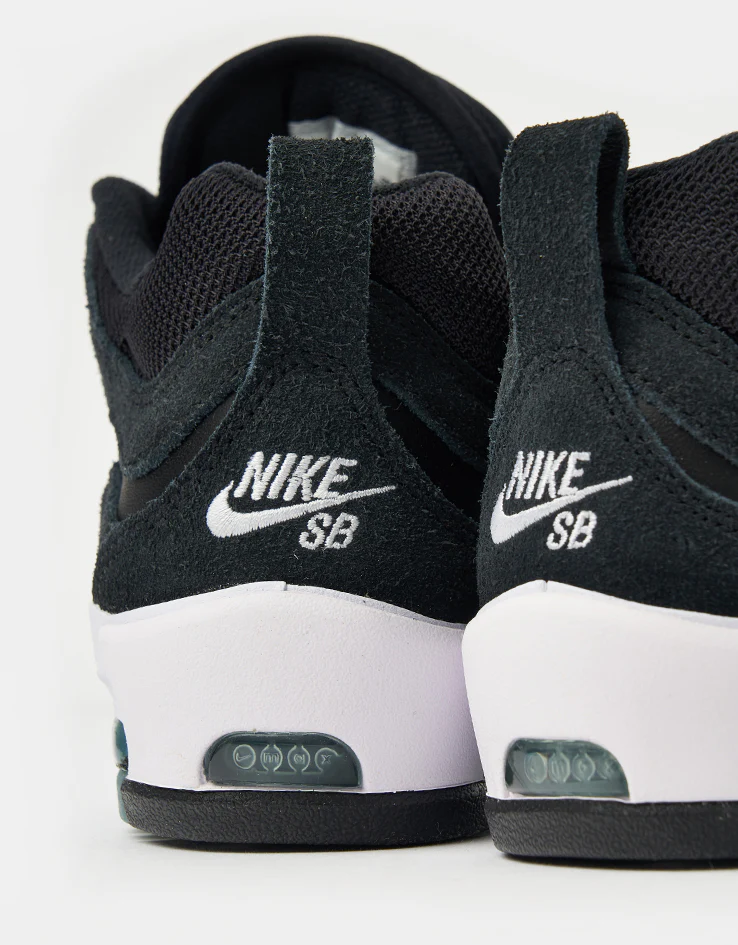 Nike SB Air Max Ishod Skate Shoes - Black/White-Black-Black - Image 6