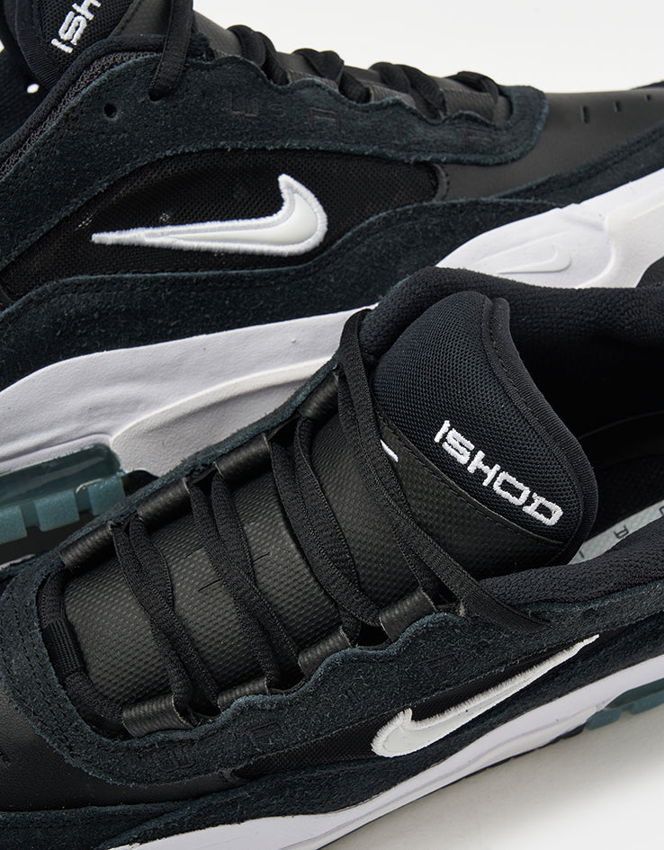 Nike SB Air Max Ishod Skate Shoes - Black/White-Black-Black - Image 7