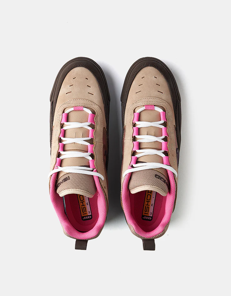 Nike SB Air Max Ishod Skate Shoes - Hemp/Baroque Brown-Pinksicle - Image 3