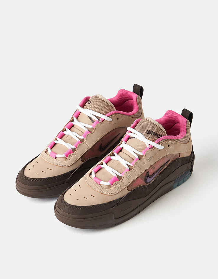 Nike SB Air Max Ishod Skate Shoes - Hemp/Baroque Brown-Pinksicle - Image 4