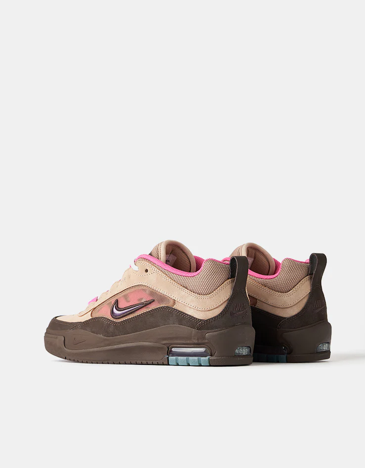 Nike SB Air Max Ishod Skate Shoes - Hemp/Baroque Brown-Pinksicle - Image 5
