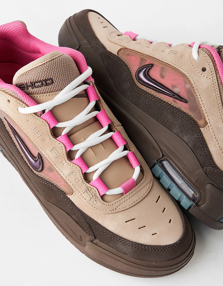 Nike SB Air Max Ishod Skate Shoes - Hemp/Baroque Brown-Pinksicle - Image 6