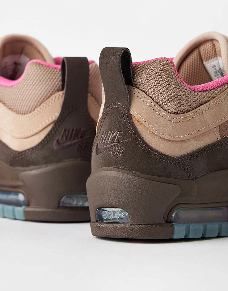 Nike SB Air Max Ishod Skate Shoes - Hemp/Baroque Brown-Pinksicle - Image 7
