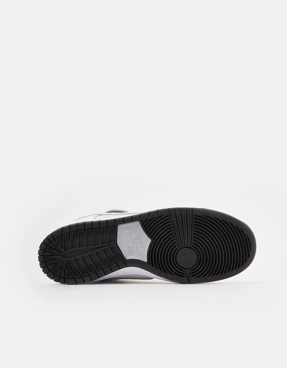 Nike SB 'Anti Hero' Dunk High QS Skate Shoes - White/White-Black - Image 9