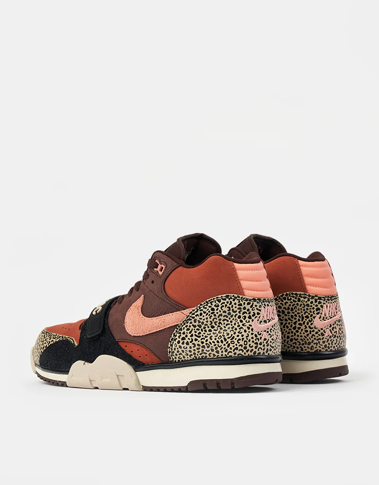 Nike SB 'Arts-Rec' Air Trainer 1 Skate Shoes - Limestone/Pink Quartz-Earth-Dusty Peach - Image 3