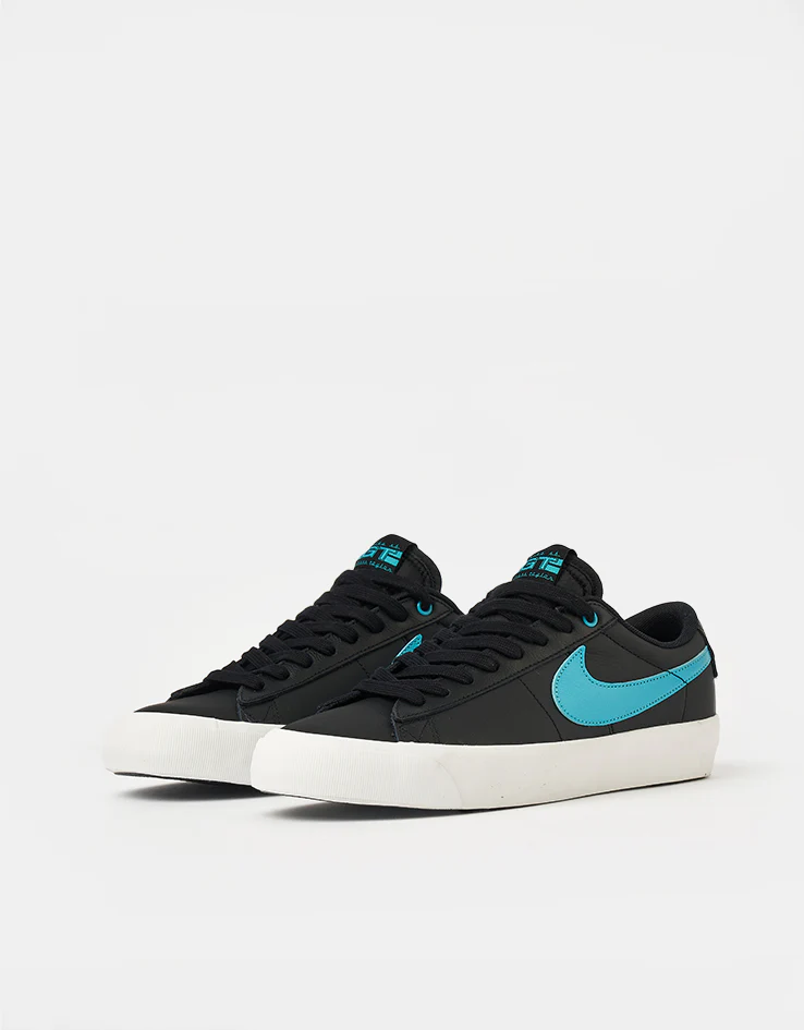 Nike SB Blazer Low Pro GT Skate Shoes - Black/Dusty Cactus-Black-Summit White - Image 3