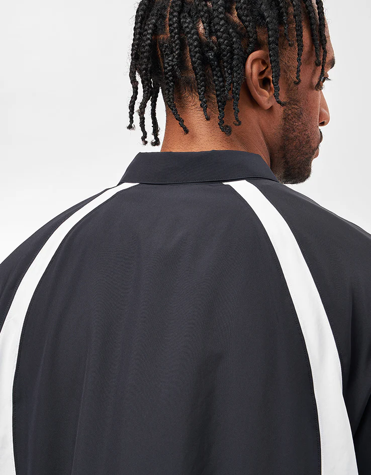 Nike SB Bowler Woven S/S Shirt - Black/White/White - Image 6