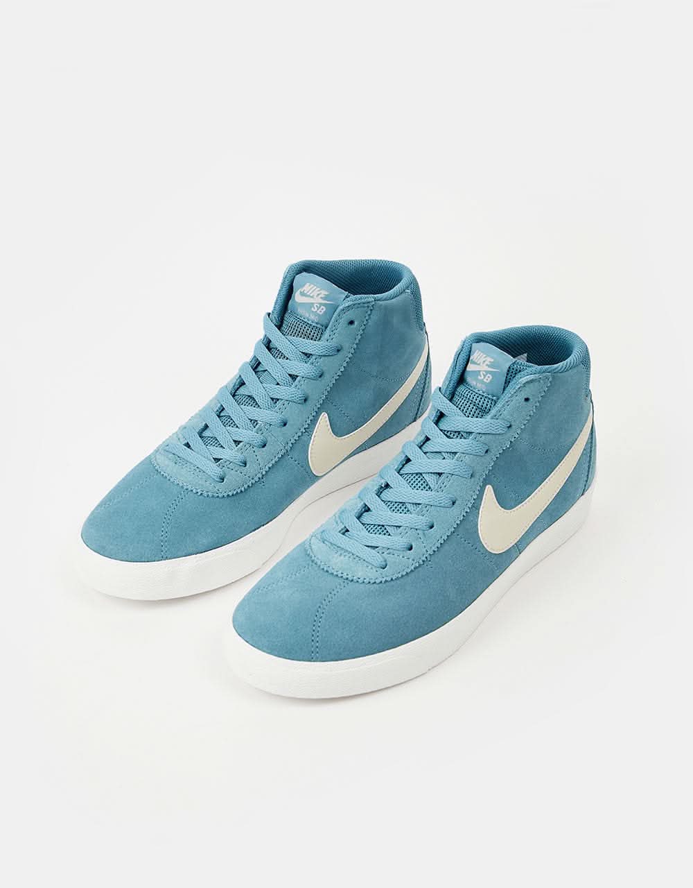 Nike SB Bruin High Skate Shoes - Noise Aqua/Lt Orewood Brn-Noise Aqua - Image 3