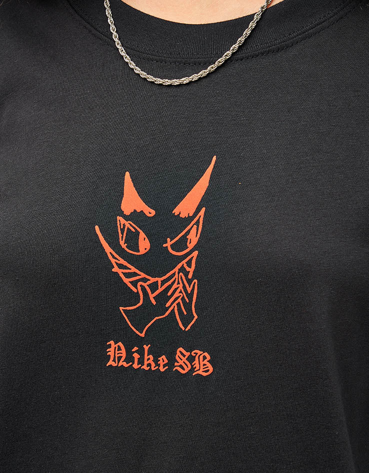 Nike SB Charcoal Dunk T-Shirt - Black - Image 5