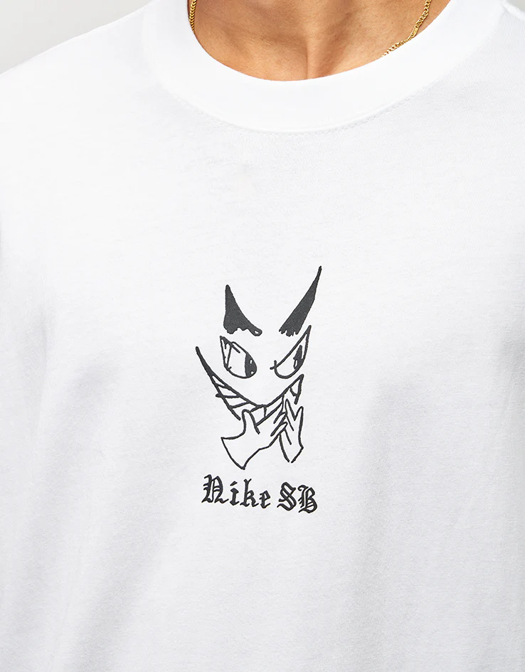 Nike SB Charcoal Dunk T-Shirt - White - Image 4