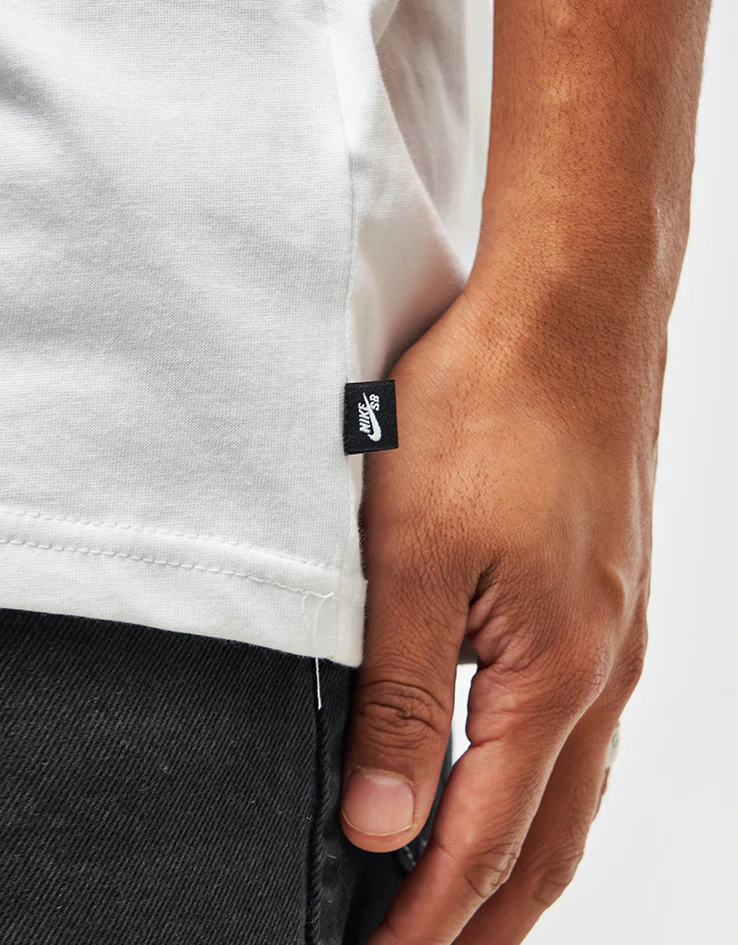Nike SB Charcoal Dunk T-Shirt - White - Image 5