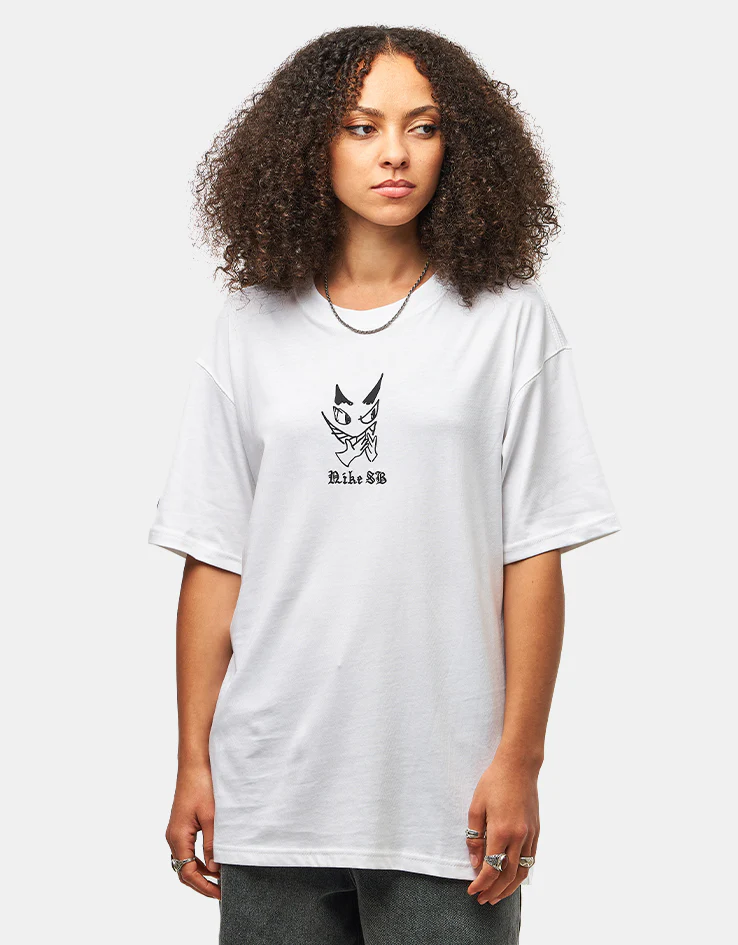 Nike SB Charcoal Dunk T-Shirt - White - Image 7