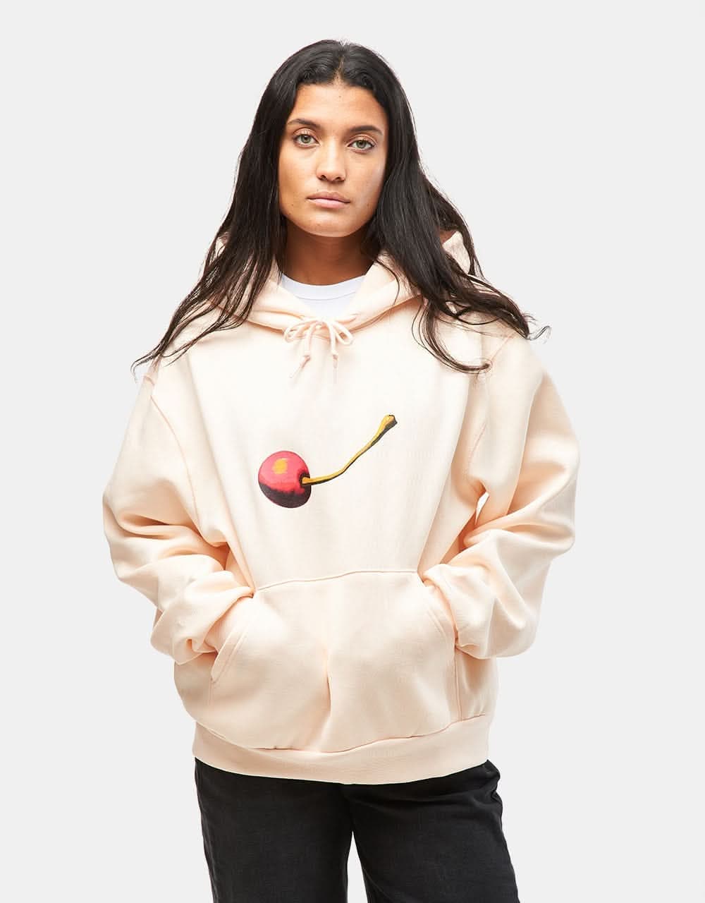 Nike SB Cherry Pullover Hoodie - Guava Ice/White - Image 4