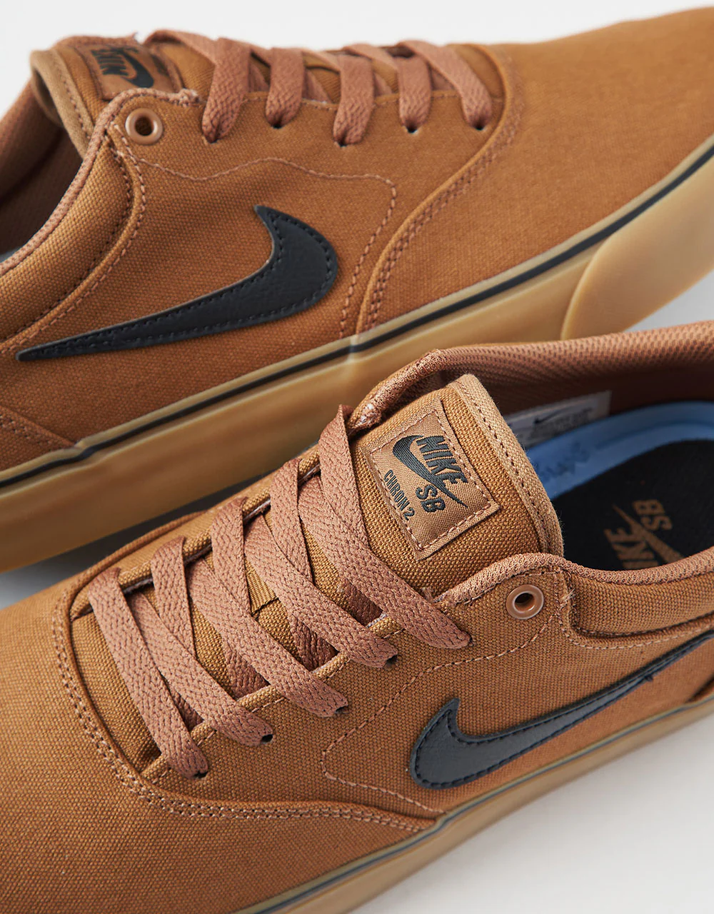 Nike SB Chron 2 Canvas Skate Shoes - Ale Brown/Black-Ale Brown - Image 3