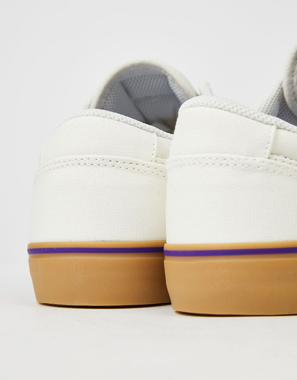 Nike SB Chron 2 Canvas Skate Shoes - Summit White/Monarch-Summit White-Gum Lt Brown-Field Purple - Image 4