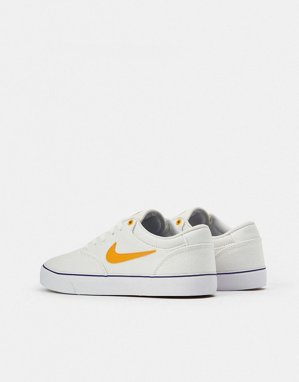 Nike SB Chron 2 Canvas Skate Shoes - Summit White/University Gold - Image 7