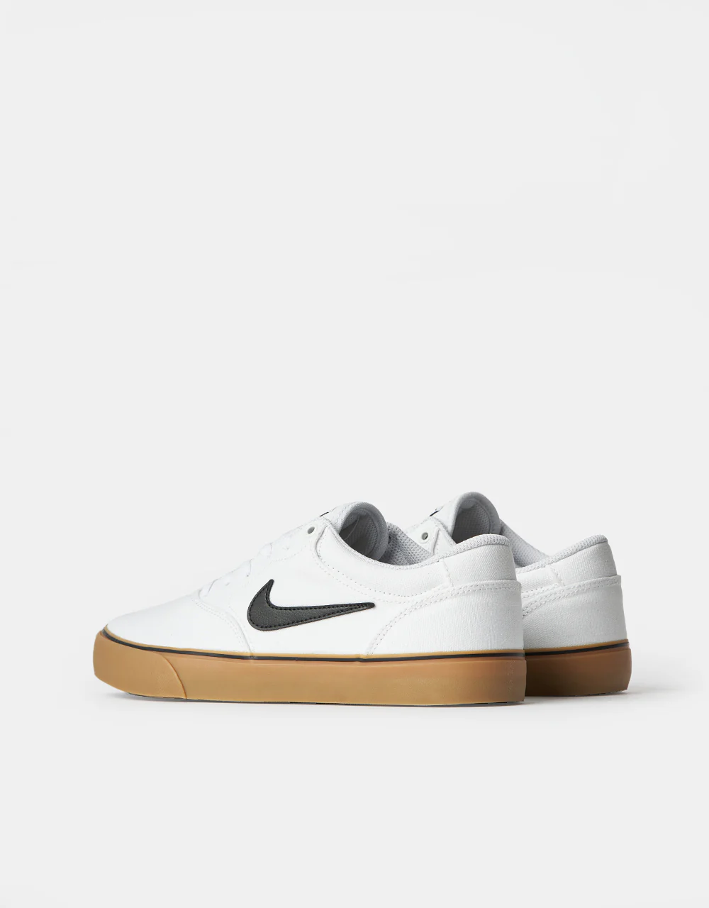 Nike SB Chron 2 Canvas Skate Shoes - White/Black-White-Gum Light Brown - Image 5
