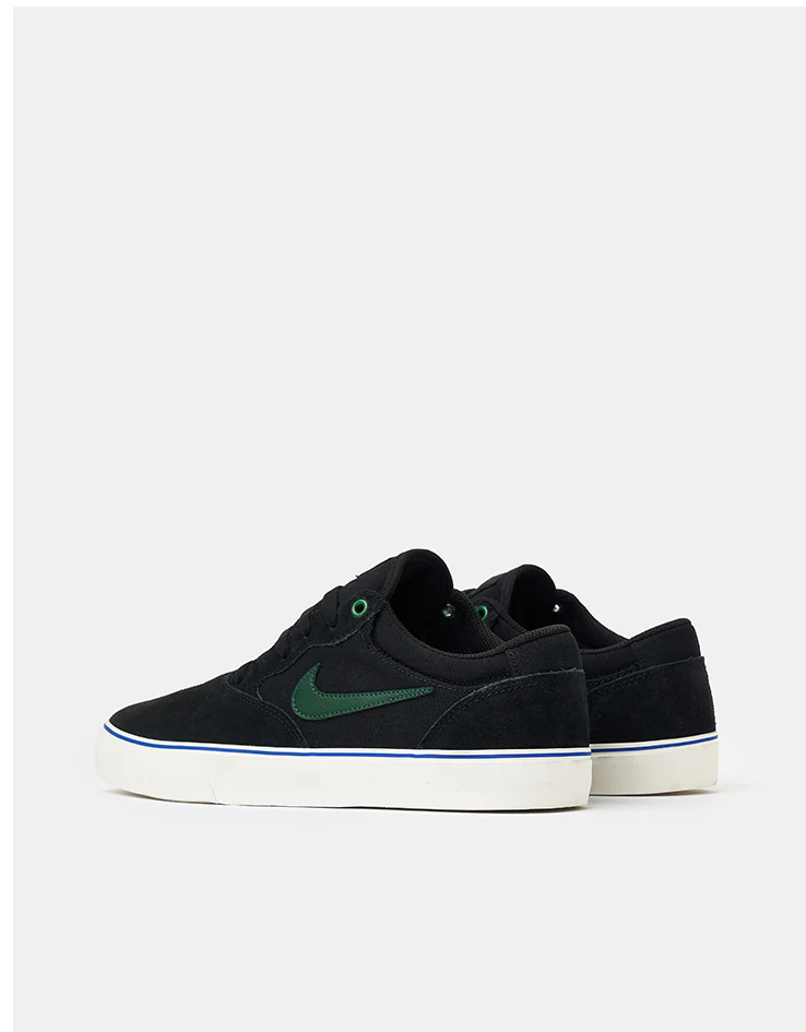 Nike SB Chron 2 Skate Shoes - Black/Fir-Sail-Racer Blue - Image 5