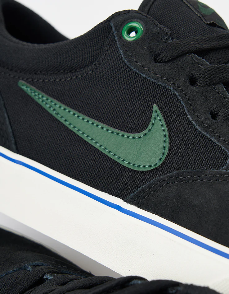 Nike SB Chron 2 Skate Shoes - Black/Fir-Sail-Racer Blue - Image 6