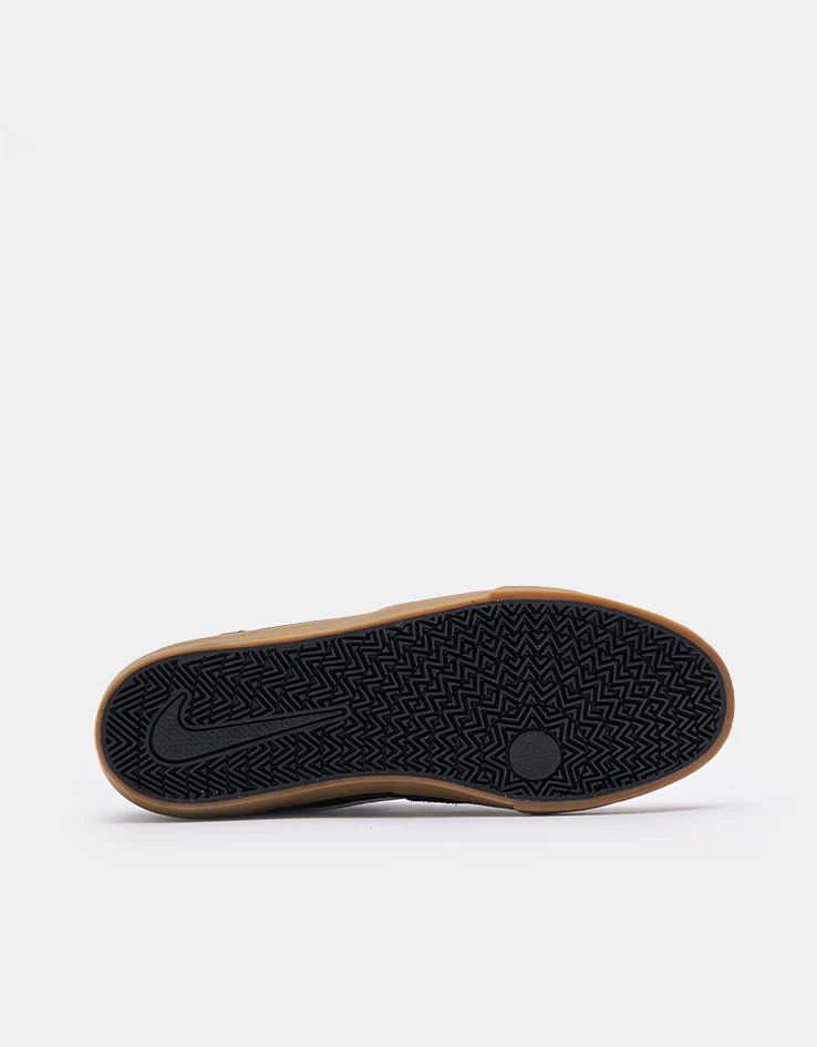 Nike SB Chron 2 Skate Shoes - Black/White-Black-Gum Light Brown - Image 8
