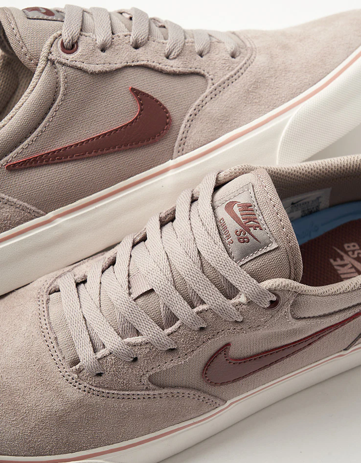 Nike SB Chron 2 Skate Shoes - Malt/Red Sepia-Phantom-Particle Pink - Image 5