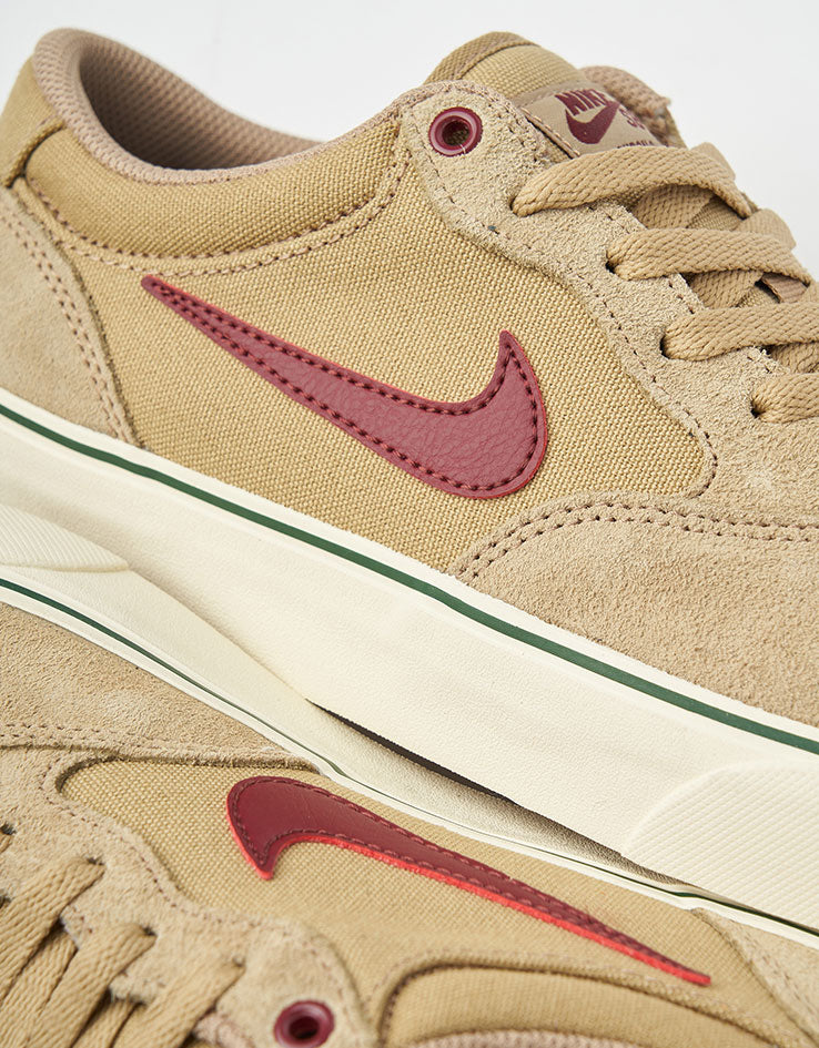 Nike SB Chron 2 Skate Shoes - Parachute Beige/Dark Team Red - Image 6