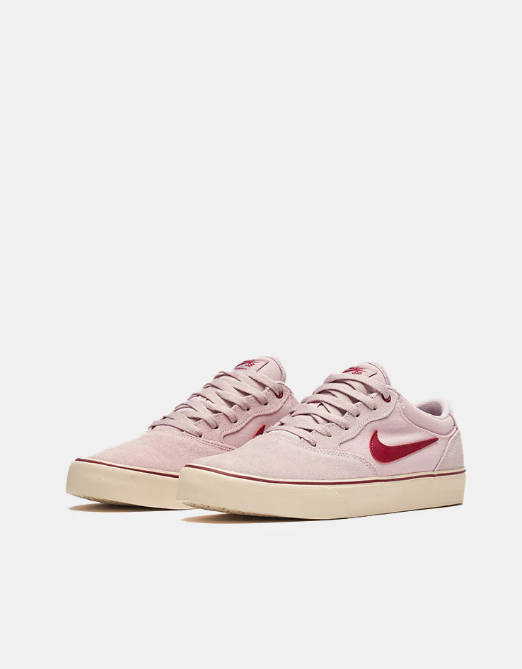 Nike SB Chron 2 Skate Shoes - Pink Foam/Noble Red-Pearl White - Image 3