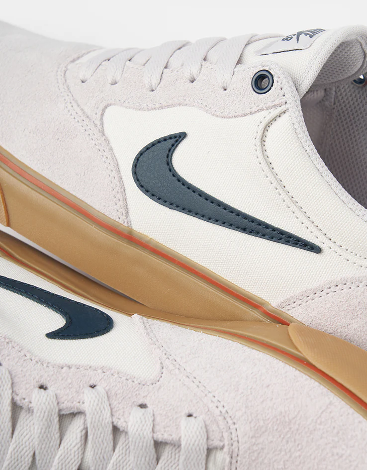 Nike SB Chron 2 Skate Shoes - Vast Grey/Armory Navy-Dark Russet - Image 7