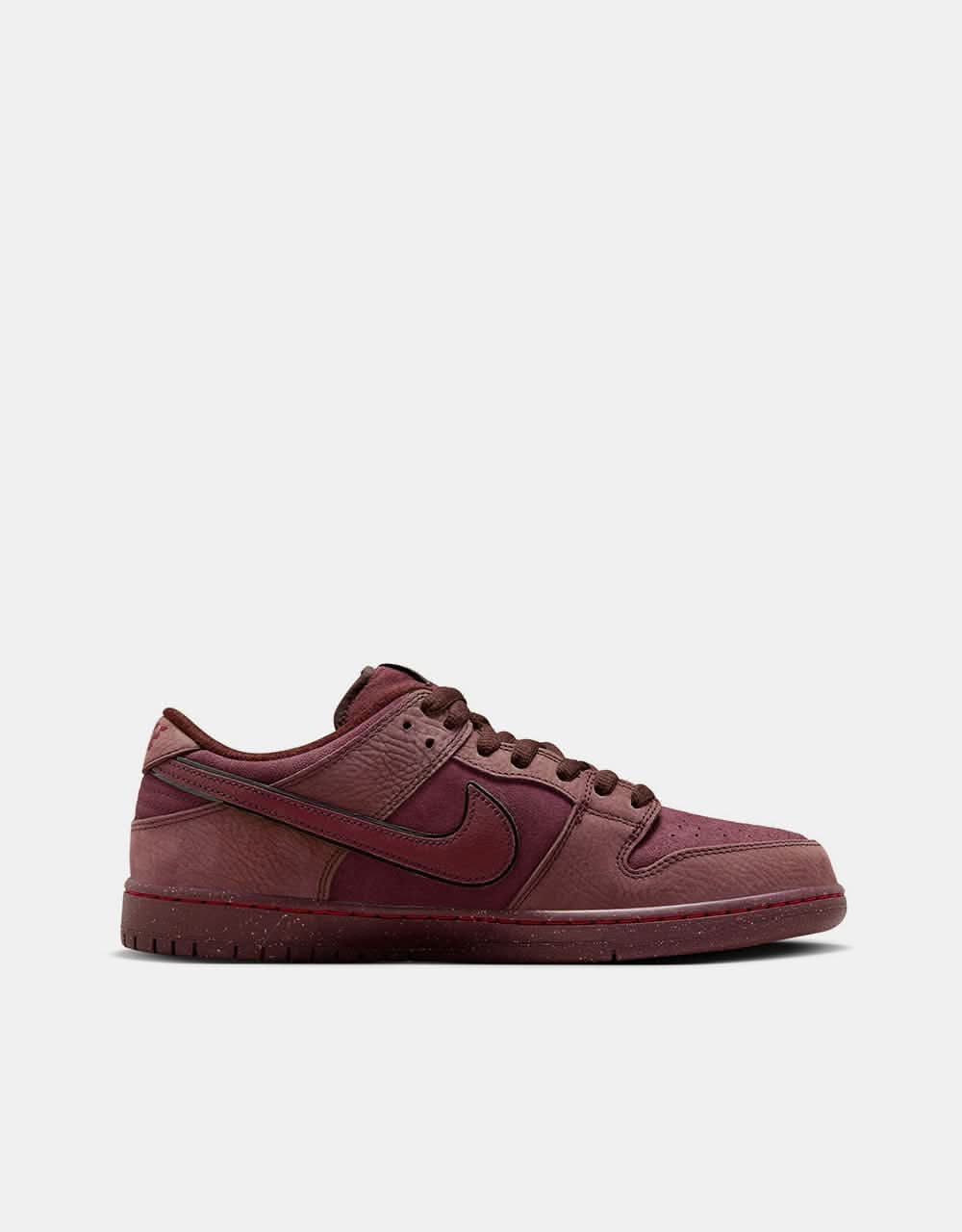 Nike SB 'City of Love' Dunk Low Premium Skate Shoes - Burgundy Crush/Dk Team Red-Earth-Dk Pony-Univ Red-Earth - Image 12