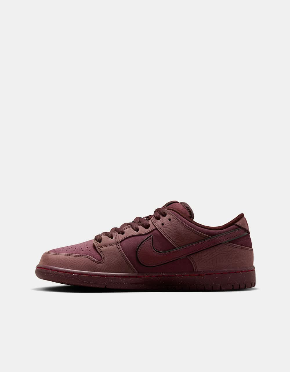 Nike SB 'City of Love' Dunk Low Premium Skate Shoes - Burgundy Crush/Dk Team Red-Earth-Dk Pony-Univ Red-Earth - Image 13